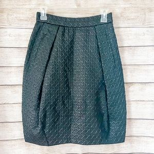 Dolce & Gabbana Blackw/Metallic Basket Weave Skirt